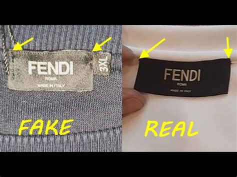 how to spot a fake fendi shirt|real vs false fendi.